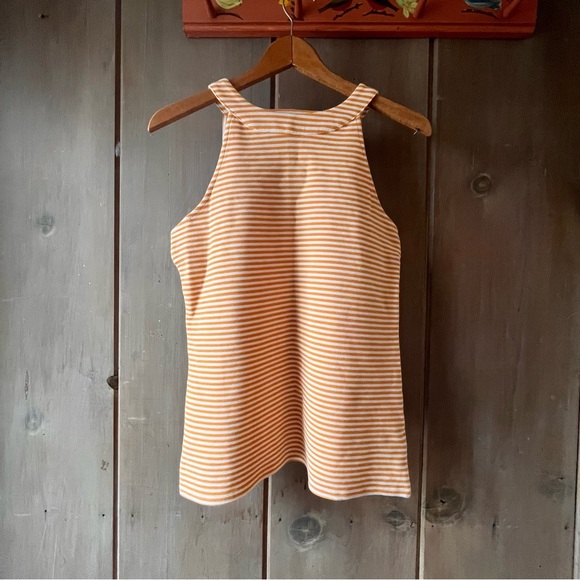 Anthropologie Deletta Isa High Neck Cutout Yellow - Picture 1 of 4